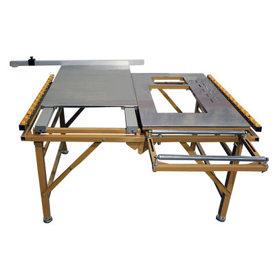 Máquina de corte de madeira de estilo horizontal com 90 kg de peso e mesa deslizante