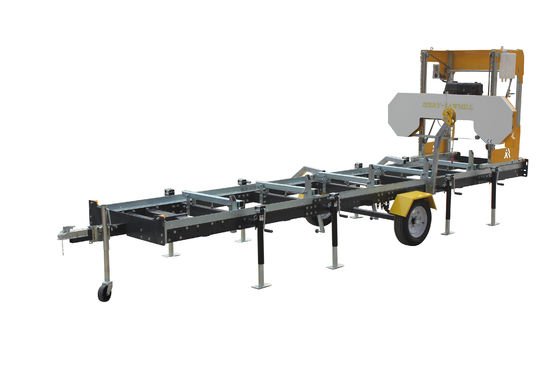 Máquina de serração de madeira para corte de troncos de árvores