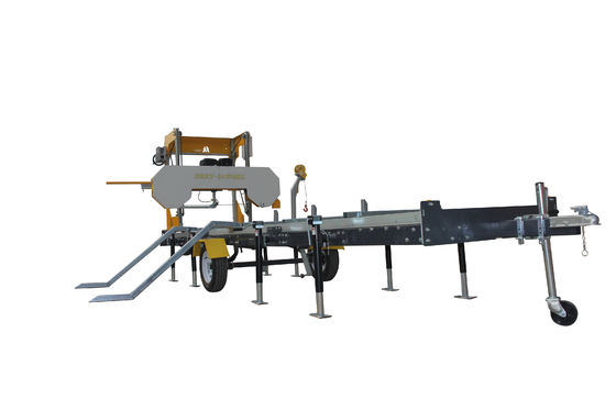 Máquina de serração de madeira para corte de troncos de árvores