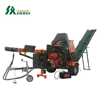 18HP Splitter de madeira de gasolina e triturador de madeira para cortar galhos de madeira