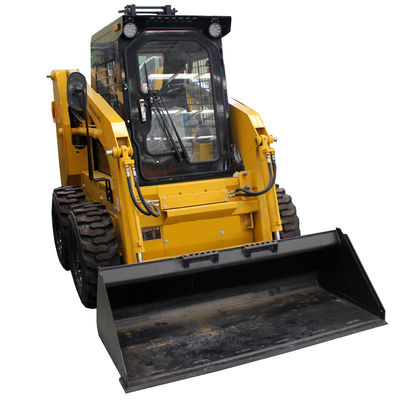 Carregador de madeira para mineração de energia Mini Wheel Skid Steer Tractor Front Loader Machine