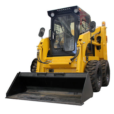 Carregador de madeira para mineração de energia Mini Wheel Skid Steer Tractor Front Loader Machine