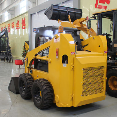 Carregador de madeira para mineração de energia Mini Wheel Skid Steer Tractor Front Loader Machine