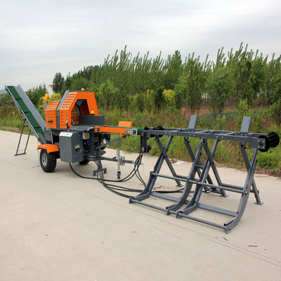 Máquina hidráulica de divisão de madeira de 800 kg para uso doméstico Máquina móvel de processamento de lenha de gasolina