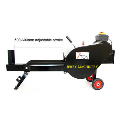 Máquina elétrica de cortar madeira de 7 toneladas Máquina de cortar madeira horizontal Processador rápido de lenha