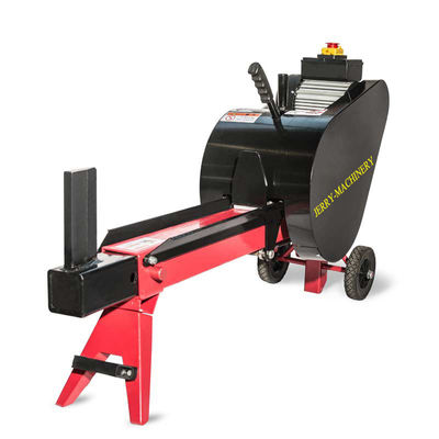 Máquina elétrica de cortar madeira de 7 toneladas Máquina de cortar madeira horizontal Processador rápido de lenha