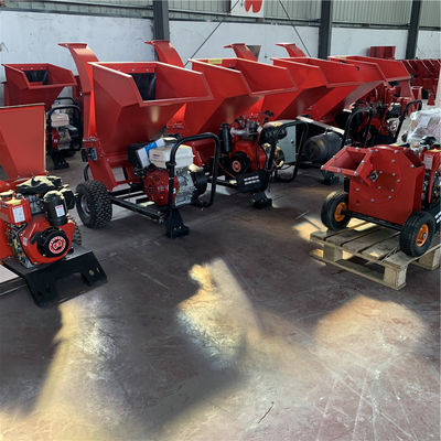 Motor de alta produtividade Tractor Mulcher Machine Wood Log Chipper Shredder