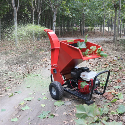 Máquina móvel de trituração de folhas de árvores