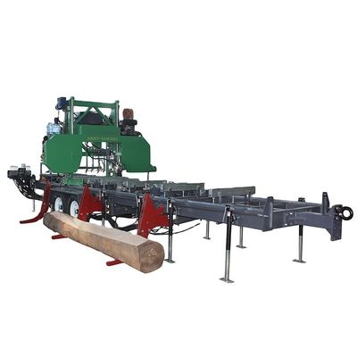 Máquina de serração automática de troncos para processamento de madeira pesada