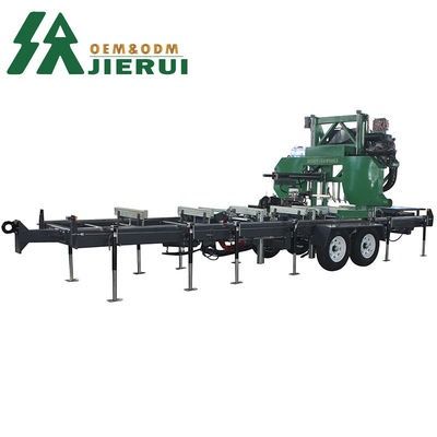 Máquina de serragem de madeira portátil de corte de madeira portátil de 27 HP 31 polegadas com design horizontal