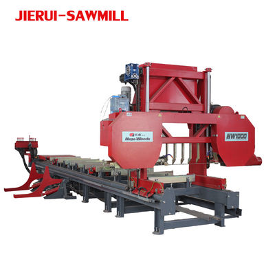 Moinho de serra de banda horizontal de corte de madeira com alta precisão e máquina de serra de painel CNC
