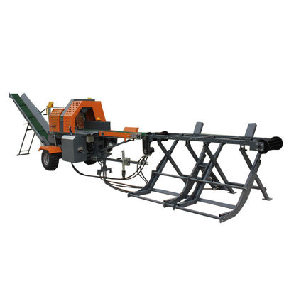 Máquina de corte de lenha de 20T com solução de processamento de madeira de transportador largo