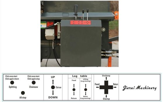 JR480 Processador de madeira de divisão elétrica portátil OEM