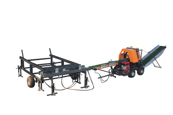 Processador de lenha de 30 toneladas com capacidade de 1050 kg e motor a gasolina